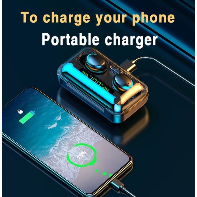 GUEETON Stereo F9 Bluetooth Earphone Power Headset